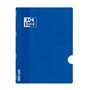 Caderno Oxford School Classic Openflex Grampeado A4, 48 Folhas, Quadriculado 4x4 com Margem - Capa Plástica Translúcida - Ideal 