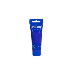 Tinta acrílica Milan em tubo de 75ml - Pigmentos de alta qualidade - Misturáveis - Azul marinho