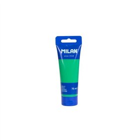 Tinta acrílica Milan em tubo de 75ml - Pigmentos de alta qualidade - Misturáveis - Verde
