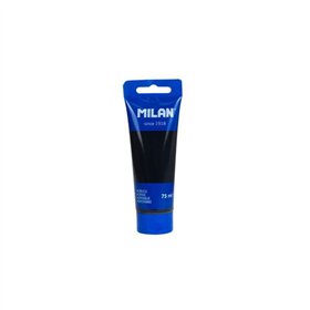 Tinta acrílica Milan em tubo, 75ml - Pigmentos de alta qualidade - Misturáveis - Preta