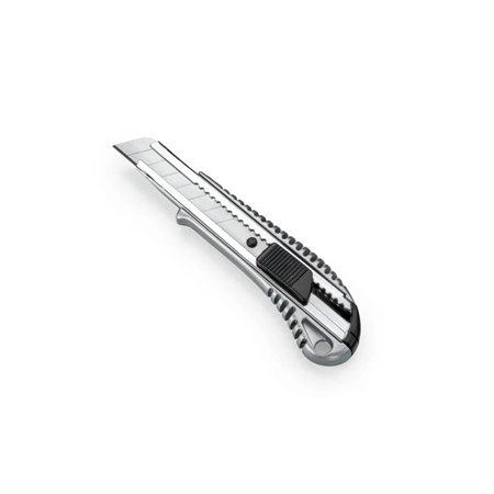 Cortador profissional Dahle 10885 com lâmina de 18 mm - Corpo em metal - Mecanismo de travamento automático - Guia em metal