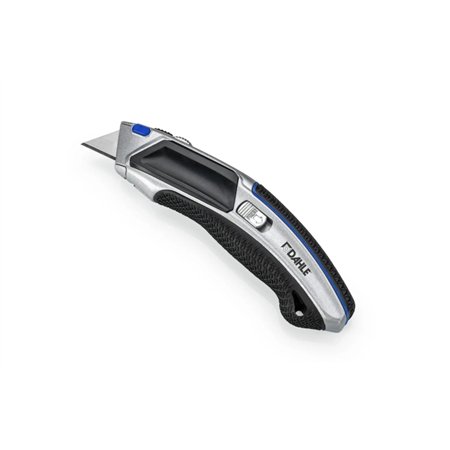 Cortador profissional reforçado Dahle 10891 com lâmina trapezoidal em aço carbono SK5 - Guia automática - Corpo metálico - Cabo 