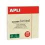 Bloco de notas adesivas Apli Classic com 100 unidades, 75 x 75 mm - Amarelo
