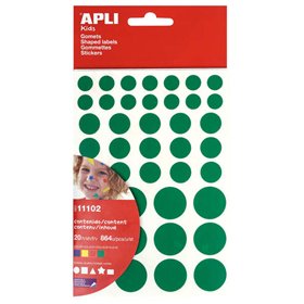 Adesivos removíveis Apli - 864 adesivos por pacote - Cores, formatos e tamanhos variados - Desenvolvimento de habilidades - Norm