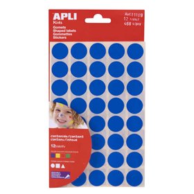 Pacote com 468 adesivos de formas geométricas Apli - Adesivo permanente - Sem solventes - Ideal para pré-escolas - Papéis ECF - 