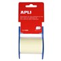 Bloco de notas adesivas Apli com dispensador - Dimensões do rolo: 60 mm x 10 m - Fácil de usar - Adesivo de qualidade - Cor do b
