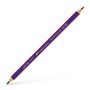 Lápis Faber-Castell Janus 2160 Bicolor Hexagonal de Ponta Fina - Ecológico - Resistente à Quebra - Vermelho/Azul