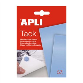 Massa de modelar azul Apli Tack 57g - Reutilizável - Não deixa resíduos - Fácil de moldar