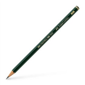Lápis de grafite Faber-Castell Castell 9000 5H - Mina resistente à quebra - Ecológico
