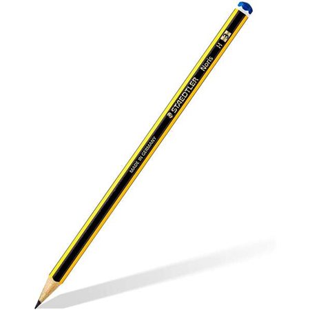 Lápis de grafite hexagonal Staedtler Noris 120-3 - Mina H - Resistente à quebra - Madeira proveniente de florestas sustentáveis
