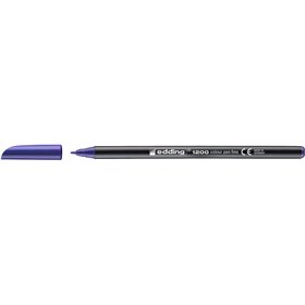 Marcador Edding 1200 - Ponta Redonda - Largura da Linha de 1mm - Tinta à Base de Água - Violeta