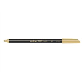 Marcador Edding 1200 - Ponta Redonda - Largura da Linha de 1mm - Tinta à Base de Água - Cor Dourada