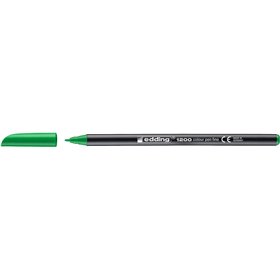 Marcador Edding 1200 - Ponta Redonda - Espessura da Linha de 1mm - Tinta à Base de Água - Verde Neon