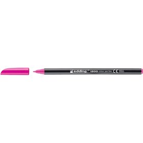 Marcador Edding 1200 - Ponta Redonda - Espessura da Linha de 1mm - Tinta à Base de Água - Rosa Neon
