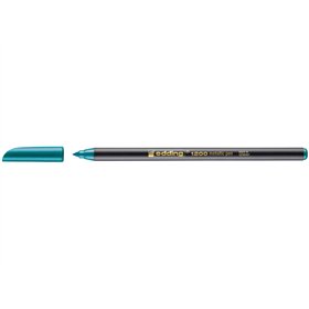 Marcador Edding 1200 - Ponta Redonda - Espessura da Linha de 1mm - Tinta à Base de Água - Verde Metálico