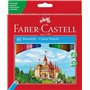Conjunto de 48 lápis de cor hexagonais Faber-Castell Classic Colour - Resistentes à quebra - Cores sortidas
