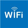 Adesivo de PVC Apli para sinalização de zona Wi-Fi 114x114mm - Adesivo permanente