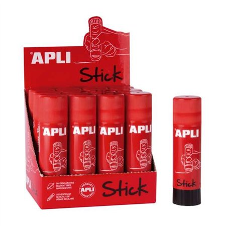 Cola em bastão Apli 40g - Secagem instantânea - Não amassa nem encharca o papel - Atóxica - Ideal para uso escolar