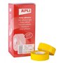 Fita adesiva de polipropileno Apli 19 mm x 33 m - Impermeável e resistente às intempéries - Fácil de rasgar à mão - Ideal para e