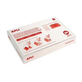 Caixa com 100 capas para livros Apli, 300 mm, PVC de 130 mícrons - Aba autoajustável - Envelopamento fácil em 3 etapas - Transpa