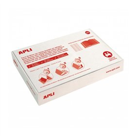 Caixa com 100 capas para livros Apli, 310 mm, PVC de 130 mícrons - Aba autoajustável - Envelopamento fácil em 3 etapas - Transpa
