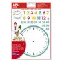 Adesivos Temáticos de Horas da Apli - 360 adesivos em 12 folhas - Auxiliam no aprendizado da leitura das horas e no desenvolvime