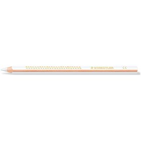 Lápis de cor triangular Staedtler Jumbo Noris 128 - Grafite de 4 mm - Resistente à quebra - Design ergonômico - Branco