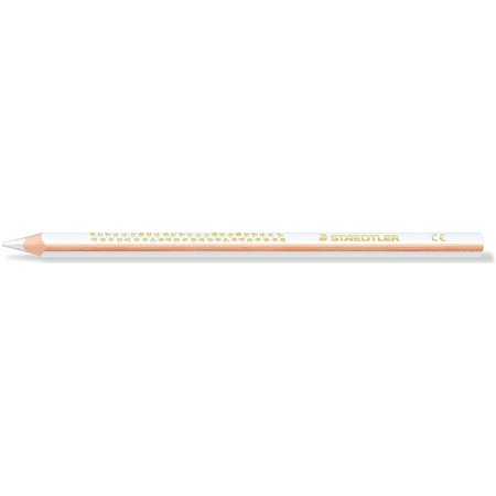 Lápis de cor triangular Staedtler Jumbo Noris 128 - Grafite de 4 mm - Resistente à quebra - Design ergonômico - Branco