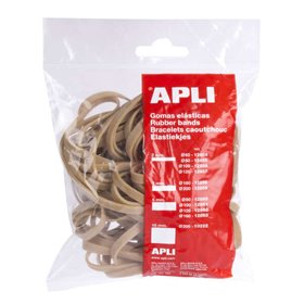 Elásticos de borracha natural Apli - Ø 160 x 5 mm - Alta elasticidade e resistência - Conteúdo: 100 g