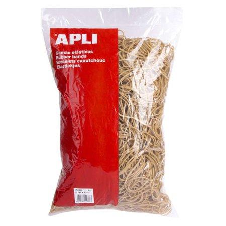 Elásticos Apli Ø 120 x 2mm - 1kg Conteúdo - Alta Elasticidade e Resistência - 70% Borracha Natural