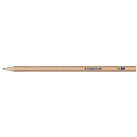 Lápis de grafite hexagonal Staedtler Noris Natural 130 HB - Madeira com certificação FSC - Corpo na cor natural da madeira