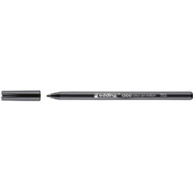 Marcador Edding 1300 - Ponta Redonda - Espessura da Linha de 2 mm - Tinta à Base de Água - Preto