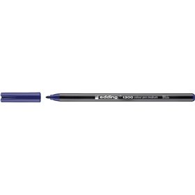 Marcador Edding 1300 - Ponta Redonda - Espessura da Linha de 2 mm - Tinta à Base de Água - Azul