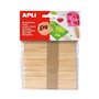Pacote com 50 tacos de polo de madeira natural Apli, 114 x 10 mm - Cor da madeira