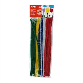 Pacote com 50 limpadores de cachimbo Apli, Ø 6 mm x 300 mm - Cores sortidas