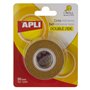 Fita adesiva dupla face Apli 30 mm x 10 m - Fácil de cortar e aplicar - Adesão forte e durável - Transparente