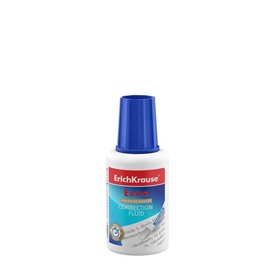 Corretivo Líquido Extra Erichkrause com Esponja 20g - Secagem Rápida - Eficiente e Econômico - Branco