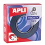 Fita adesiva magnética Apli 19mm x 1m - Fácil de cortar e colar - Ideal para artesanato e organização - Preta