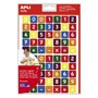Kit de Adesivos Apli com Tema de Números - 210 Adesivos em 3 Folhas - Adesivo Removível - Aprendizado de Números e Cálculo Menta