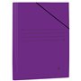 Pasta de cartão laminado Mariola, tamanho fólio, 500 g/m² - Dimensões 34 x 25 cm - Fecho elástico - Cor violeta