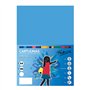 Pacote com 50 folhas de cartão Fabrisa, 180 g/m² - Tamanho A4 - Azul Turquesa