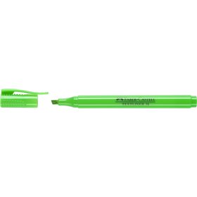 Marcador fluorescente Faber-Castell Textliner 38 - Corpo fino - Ponta chanfrada - Traços grossos e finos - Tinta à base de água 