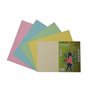 Pacote com 50 folhas de cartolina Fabrisa, 180 g/m² - Tamanho A3 - Cores pastel sortidas
