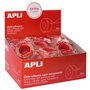 Fita adesiva Apli Extra Clear 19mm x 33m - Impermeável e resistente às intempéries - Fácil de rasgar à mão - Transparente