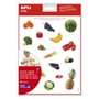 Adesivos de Alimentos de Jardim com Tema Realista da Apli - 216 Adesivos - Adesivo Removível - Ideal para Desenvolver a Coordena