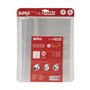 Pacote com 5 capas para livros Apli, 290 mm, polipropileno de 75 mícrons - Aba autoajustável - Encapamento fácil em 3 etapas - S