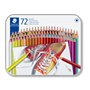 Caixa metálica Staedtler 175 com 72 lápis de cor hexagonais - Cores sortidas