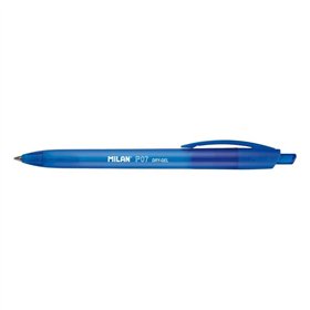 Caneta Gel Retrátil Milan P07 Dry-Gel - Ponta de 0,7 mm - Secagem Rápida - Azul