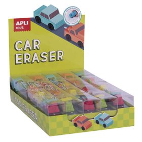 Borracha Apli em Formato de Carro - Modelos Sortidos - Borracha em Formato de Carro para Apagar e Brincar - Modelos de Carro, Ca