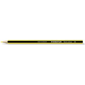 Lápis de cor hexagonal Staedtler Noris Colour 185 - Resistente à quebra - Material Wopex - Amarelo claro